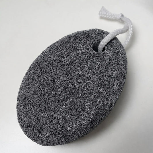 Grauer oder Weiss-Schwarzer Bimsstein mit Aufhängekordel