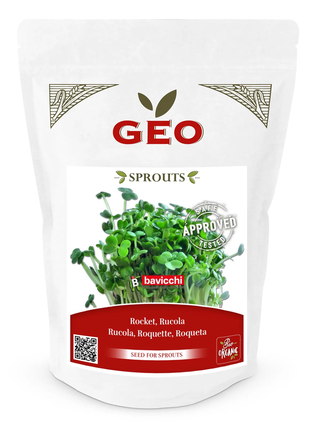 Geo Rucola Keimsaat für Microgreens Doypack
