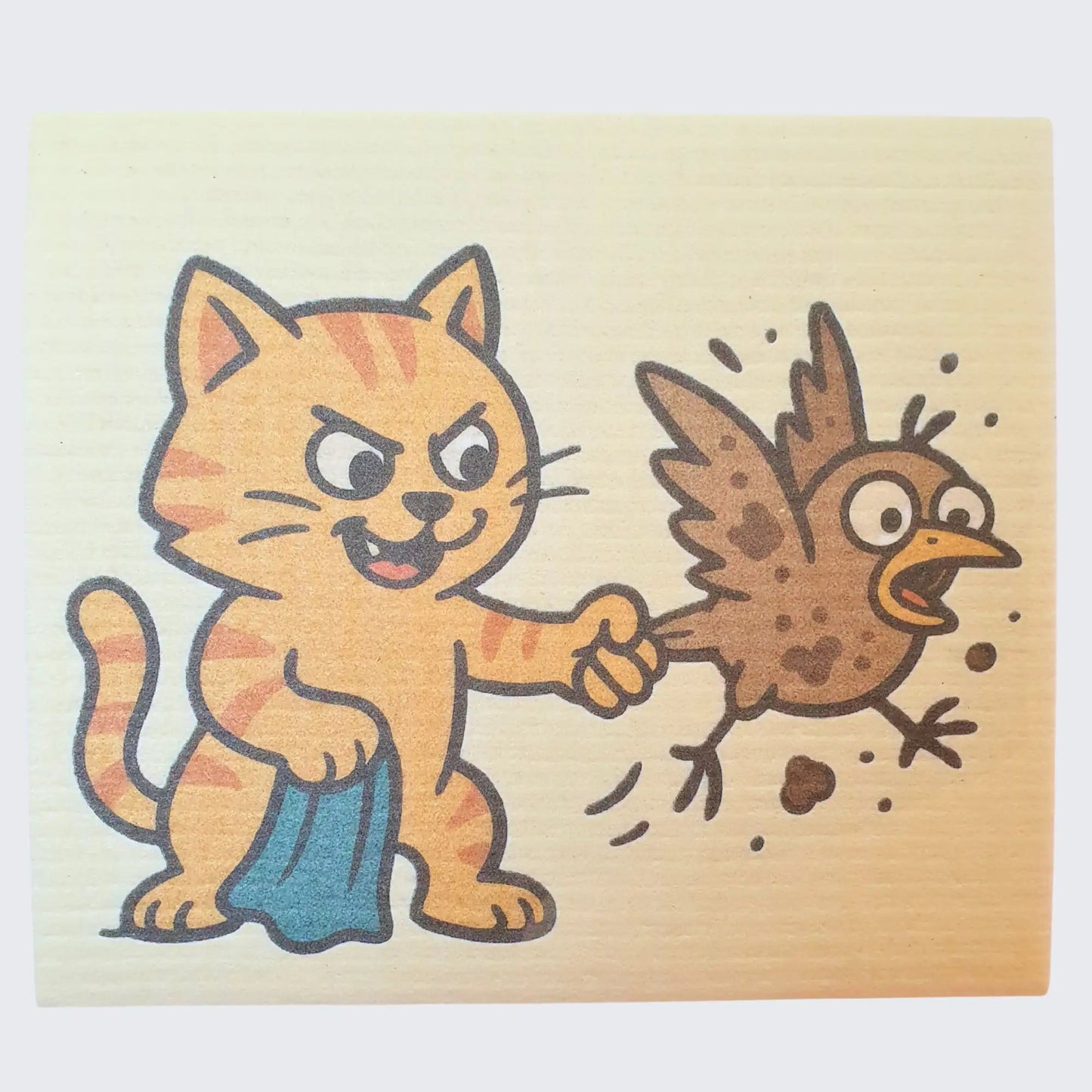 Geschenkidee nachhaltiges Spültuch Dreckspatz Design