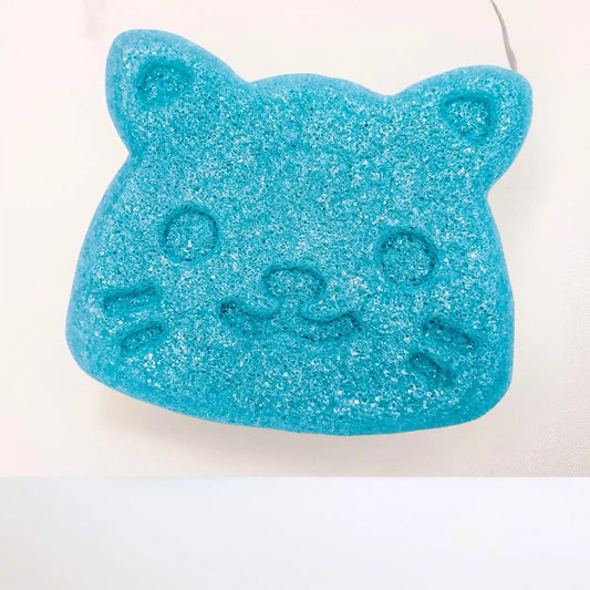 Konjak-Schwamm blaue Katze