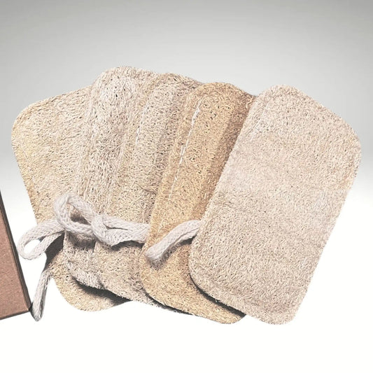 5er-Set Loofah Spülschwämme zum Abwaschen, komprimiert