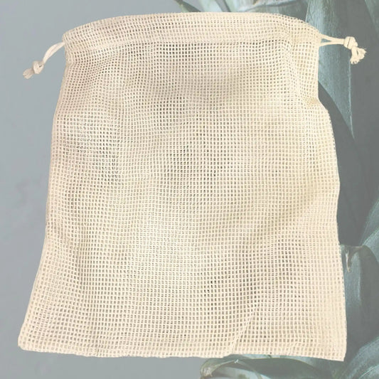 nachhaltiger Universalbeutel aus Baumwolle mit Zugkordeln