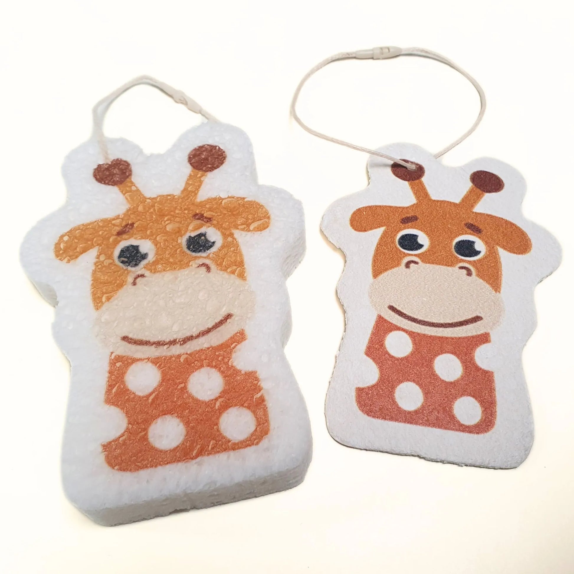 Pop-up Effekt bei Kinderschwamm aus Zellulose, Tierschwamm Giraffe